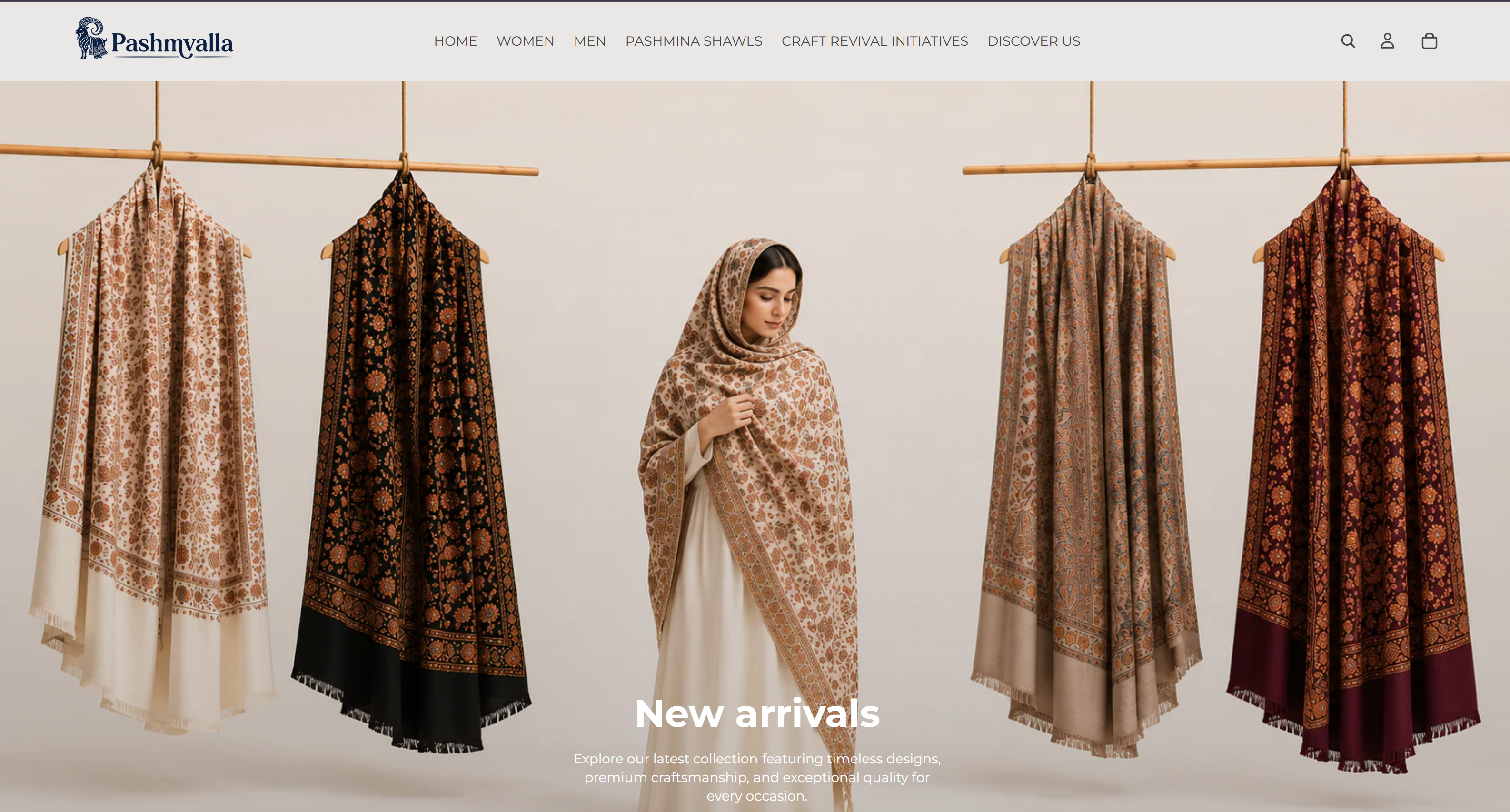 Pashmvalla – Premium Shopify eCommerce Website Development